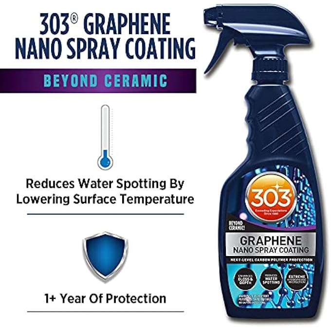 303 313 PRODUCTS GRAPHENE NANO SPRAY COATING - ENHANCED GLOSS FINISH & DEPTH, WATER REPELLENT SPRAY, UV RESISTANT, HELPS PREVENT SCRATCHES, BEYOND CERAMIC COATING FOR CARS, CAR DETAILING SPRAY, 15.5OZ. - Image 2